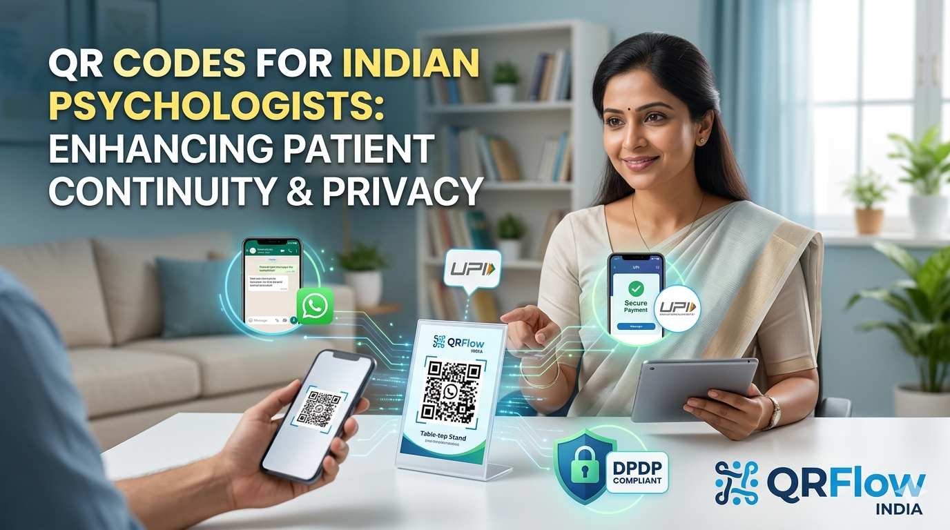 QR Code for Psychologists & Therapists: Enhancing Patient Continuity & Privacy in India